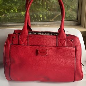 Red leather Nine West purse